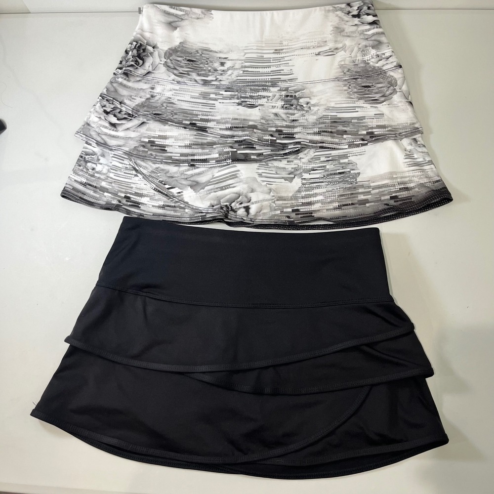 Lucky In Love Skorts Women S Lot of 2 Ruffle Tiered Tennis Golf Athleisure